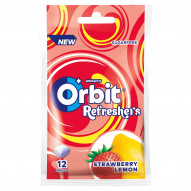 Orbit Refreshers Strawberry Lemon Bezcukrowa guma do żucia 26 g (12 sztuk)