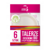 AZ Talerze deserowe bio z pulpy trzciny cukrowej 6szt