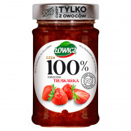 Łowicz Dżem 100 % owoców truskawka 210 g