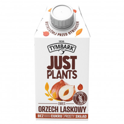 Tymbark Just Plants Napój owies orzech laskowy 500 ml