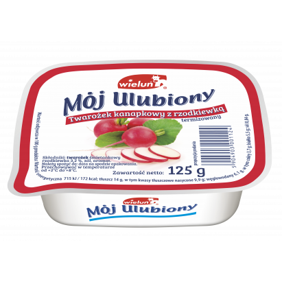 Twarożek kanapkowy Mój Ulubiony z rzodkiewką 125 g