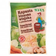 Kapusta kiszona wiejska z pieczarkami 650 g