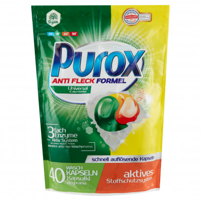 Purox Duo Caps Universal Kapsułki do prania 720 g (40 prań)