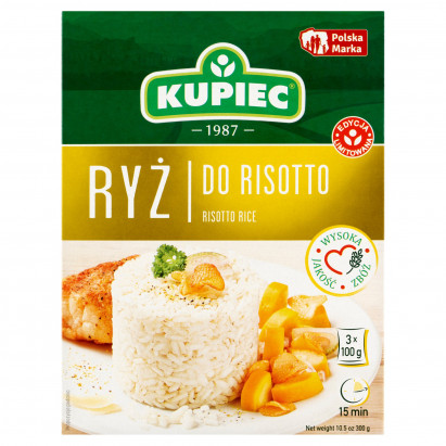 Kupiec Ryż do risotto 300 g (3 x 100 g)