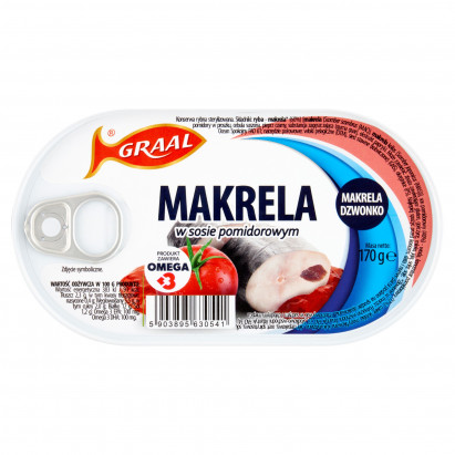 Graal Makrela w sosie pomidorowym 170 g