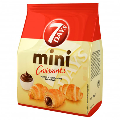 7 Days Mini Croissant z nadzieniem kakaowym 185 g