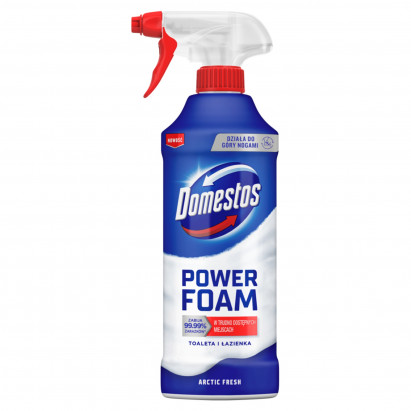 Domestos Power Foam Arctic Fresh Czyszcząca piana toaleta i łazienka 435 ml