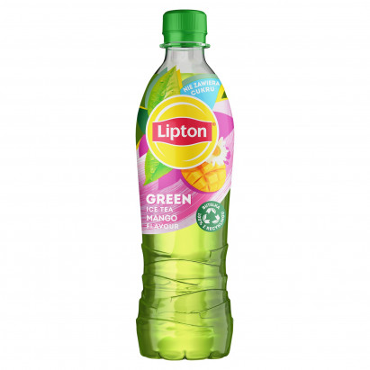 Lipton Ice Tea Zero Mango Napój niegazowany o smaku mango z ekstraktem zielonej herbaty 500 ml