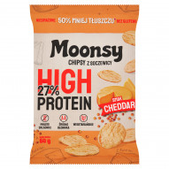 Moonsy Chipsy z soczewicy smak cheddar 60 g