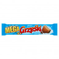 Grześki Mega Wafel przekładany kremem kakaowym w czekoladzie mlecznej 48 g