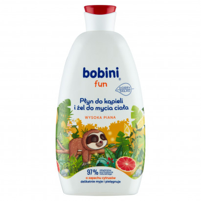 bobini Fun Płyn do kąpieli i żel do mycia ciała o zapachu cytrusów 500 ml