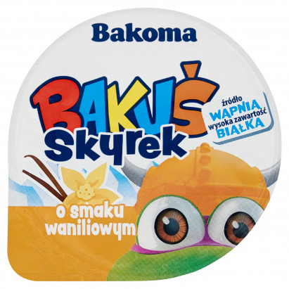 Bakoma Bakuś Skyrek o smaku waniliowym 100 g