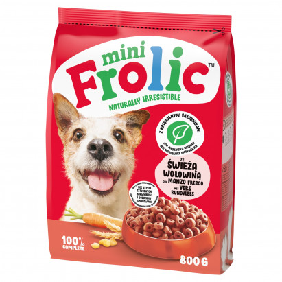 Frolic Mini Sucha karma dla dorosłych psów ze świeżą wołowiną 800 g