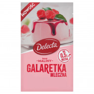 Delecta Galaretka mleczna smak maliny 60 g