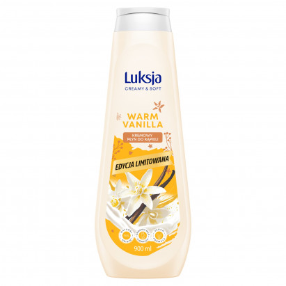 Luksja Creamy & Soft Kremowy płyn do kąpieli o zapachu otulającej wanilii 900 ml