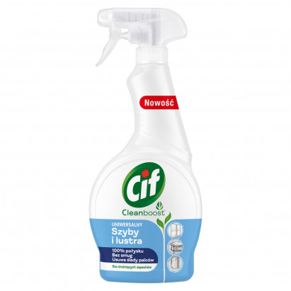 Cif Cleanboost Spray uniwersalny szyby i lustra 500 ml