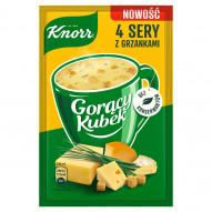 Knorr Gorący Kubek Zupa 4 sery z grzankami 17 g