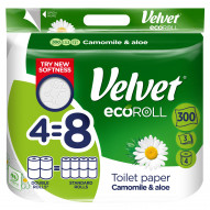 Velvet ecoRoll Camomile & Aloe Papier toaletowy 4 rolki