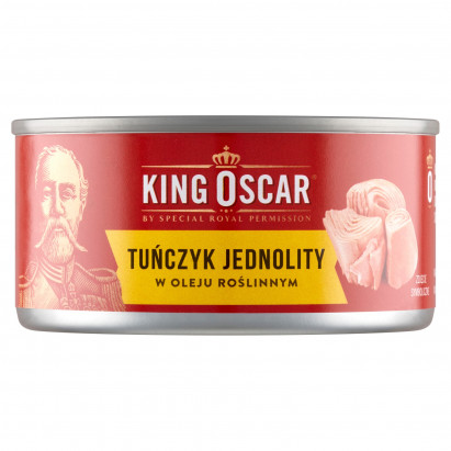 King Oscar Tuńczyk jednolity w oleju roślinnym 170 g
