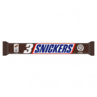 Snickers Czekolada mleczna z nugatem i nadzieniem karmelowym z orzeszkami 112,5 g (3 x 37,5 g)