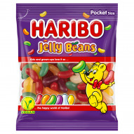 Haribo Jelly Beans Draże cukrowe z żelowym nadzieniem 85 g
