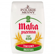 Polskie Młyny Mąka pszenna tortowa brzeska typ 450 1 kg