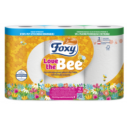 Ręcznik kuchenny Foxy Love The Bee 3 rolki