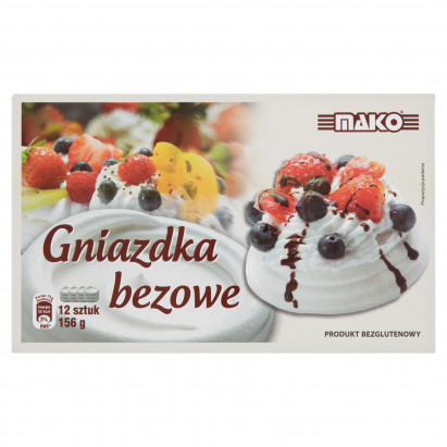 Mako Gniazdka bezowe 156 g (12 sztuk)