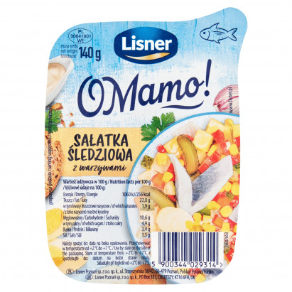 Lisner O Mamo! Sałatka śledziowa z warzywami 140 g