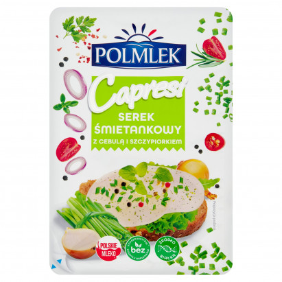 Polmlek Capresi Serek śmietankowy ze szczypiorkiem i cebulą 150 g