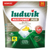 Ludwik Maxx Power Plus All in 1 Lemon Kapsułki do zmywarek 480 g (30 sztuk)