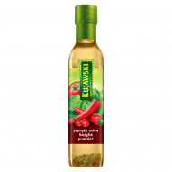 Kujawski Olej rzepakowy z pierwszego tłoczenia z papryką ostrą pomidorami i bazylią 250 ml