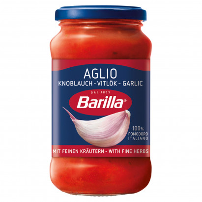 Barilla Aglio Sos pomidorowy z czosnkiem i czerwonym winem 400 g
