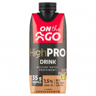 SM Gostyń On The Go Mleczny napój proteinowy o smaku czekoladowym 350 g