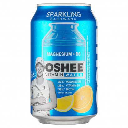 Oshee Vitamin Water Napój gazowany o smaku cytryny i pomarańczy 330 ml