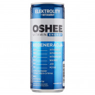 Oshee Vitamin Energy Napój gazowany o smaku mięta-cytryna 250 ml