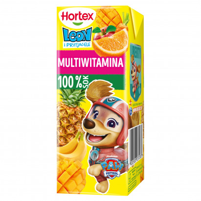 Hortex Leon i Przyjaciele Sok 100 % multiwitamina 200 ml