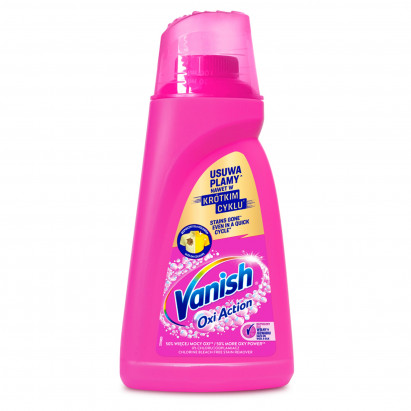 Vanish Oxi Action Pink Odplamiacz do tkanin w żelu 1 l