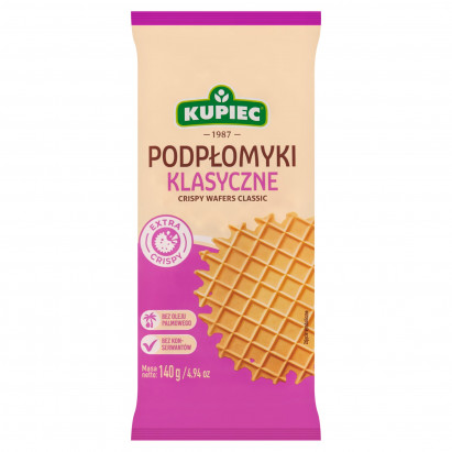 Kupiec Wafle suche podpłomyki klasyczne 140 g (16 sztuk)
