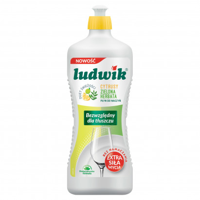 Ludwik Płyn do naczyń cytrusy zielona herbata 900 g