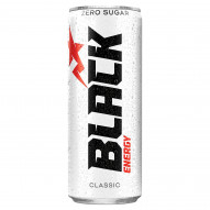 Black Energy Zero Sugar Classic Gazowany napój energetyzujący 250 ml