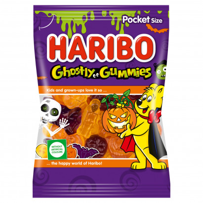 Haribo Ghostly Gummies Żelki o smaku owocowym 90 g
