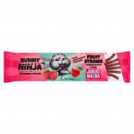 Bunny Ninja Fruit Straws Przekąska owocowa o smaku jabłko malina 16 g
