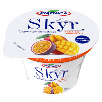 Piątnica Skyr Jogurt typu islandzkiego z mango i marakują 150 g