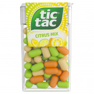 Tic Tac Drażetki o smaku owoców yuzu mandarynki cytryny oraz cytryny-limetki 54 g
