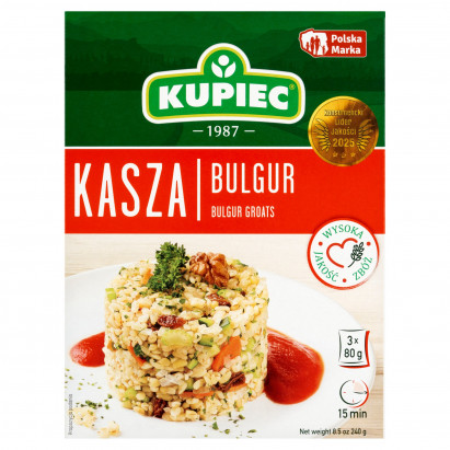 Kupiec Kasza bulgur 240 g (3 x 80 g)
