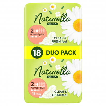 Naturella Ultra Normal Plus rozmiar 2 Podpaski ze skrzydełkami, × 18