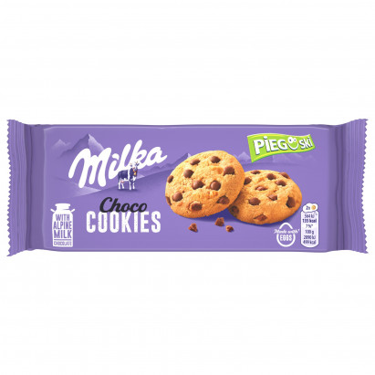 Milka Pieguski Choco Cookies Ciasteczka z kawałkami czekolady mlecznej 135 g