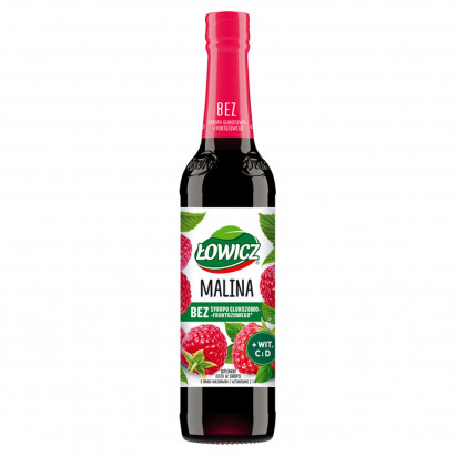 Łowicz Suplement diety w syropie o smaku malinowym 400 ml