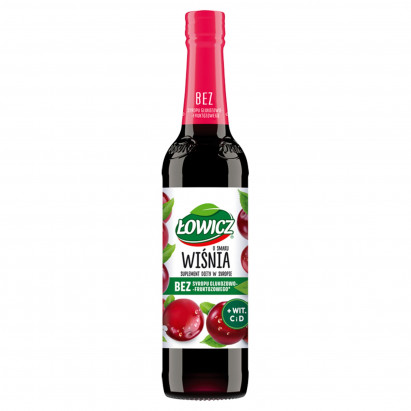 Łowicz Suplement diety w syropie o smaku wiśniowym 400 ml